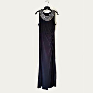 Women's VINCE CAMUTO Sleeveless Black Evening Gown Party Dress Sz 10 EUC